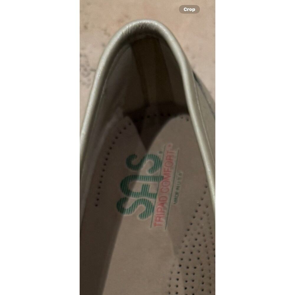 SAS Comfort Shoes 11W Gold Metallic Leather Loafers Slip On NEW Women’s - Picture 4 of 4